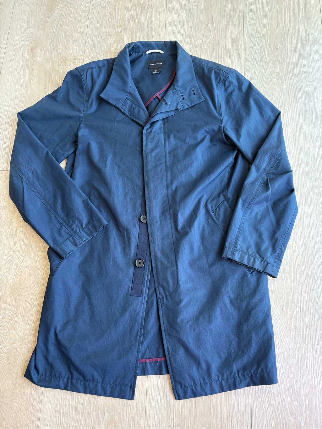 Club Monaco Navy Trench Coat